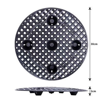 Асансьор за саксии на ниво растения, тежка стойка за растения, чинийка за саксии 20/30 см
