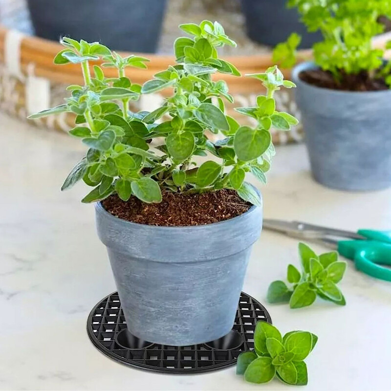 Асансьор за саксии на ниво растения, тежка стойка за растения, чинийка за саксии 20/30 см