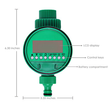 Irrigation Controlle Garden Water Timer Valve Устройство за контрол на поливането LCD дисплей Електронни автоматични таймери за напояване Инструменти