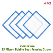 25x25cm 25 Micron Bubble Bags Οθόνη πίεσης για Herbal Essence Bubble Ice Bag & Herbal Extractions Σετ 4 τεμ.