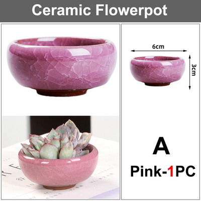 Μπονσάι Μίνι κεραμική γλάστρα Χαριτωμένο χυμώδες λουλούδι Φύτευση γλάστρα Διακόσμηση γραφείου γραφείου για αυλή κήπου Σαλόνι Μπαλκόνι