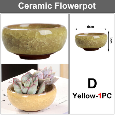 Μπονσάι Μίνι κεραμική γλάστρα Χαριτωμένο χυμώδες λουλούδι Φύτευση γλάστρα Διακόσμηση γραφείου γραφείου για αυλή κήπου Σαλόνι Μπαλκόνι
