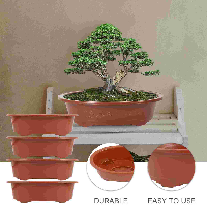 4 tk siseruumides kasutatavad taimepotid plastist lille-bonsai kandik seemikute mahlakas majapidamises istutusmasin
