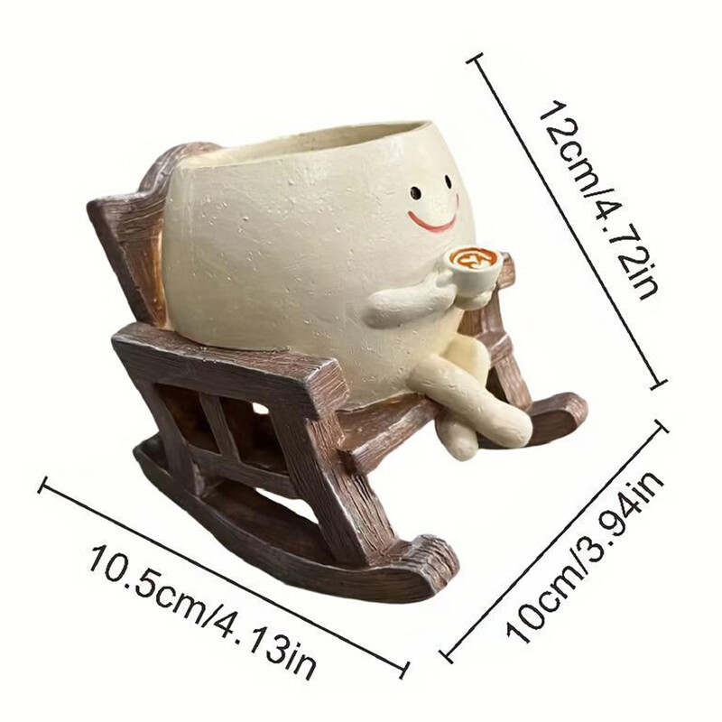 Tool/kiik Smile Face Planter Vaik Rippuvad Armsad Pea istutusmasinad Loomingulised Kiikuvad sukulentsed Potid Koduaia Lillekonteiner