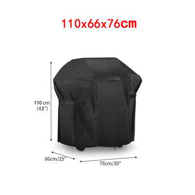 210D BBQ kate tolmuvastane must veekindel Weber Heavy Duty Charbroil grillkate vihma eest kaitsev grillkate ümmargune