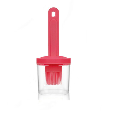 Eļļas dozators ar otu Ēdienu gatavošana Cepšana BBQ Silikona eļļas pudele Grilēšanas rīki Putu birstes Virtuves bārbekjū piederumi