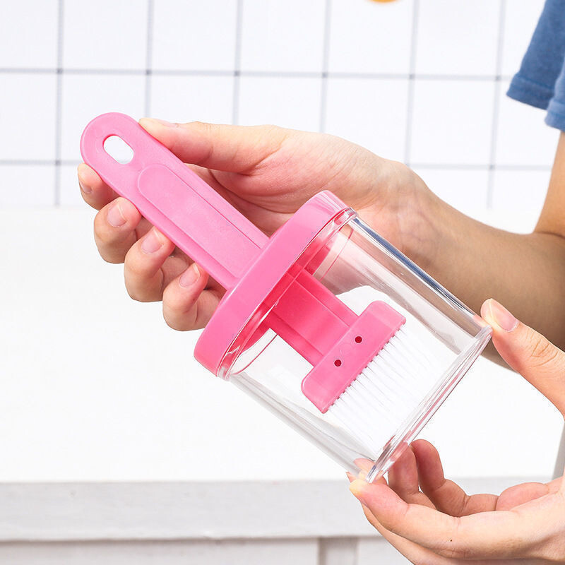 Eļļas dozators ar otu Ēdienu gatavošana Cepšana BBQ Silikona eļļas pudele Grilēšanas rīki Putu birstes Virtuves bārbekjū piederumi