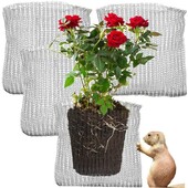 Ανοξείδωτο ατσάλι Μεταλλική τσάντα από πλέγμα φυτών Σύρμα πλεκτά φυτά φυτοπροστασίας Θήκες ρίζας Καλάθι Αδιάβροχες σακούλες καταπολέμησης παρασίτων