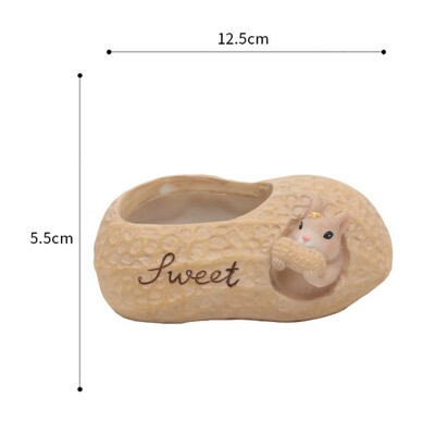 Анимационна катерица Сукулентна саксия Креативна кашпа за сукуленти Въздушни растения Декорация на саксия за цветя от смола Сладко животно Саксия