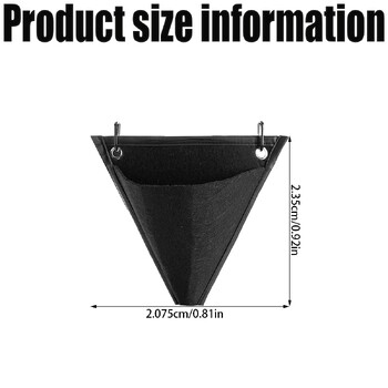 1/3/5 бр. Триъгълни стенни торби за засаждане Градинарство Контейнер за цветя Торба за растения Стенна сеялка Кошници за градинска ограда Балкон