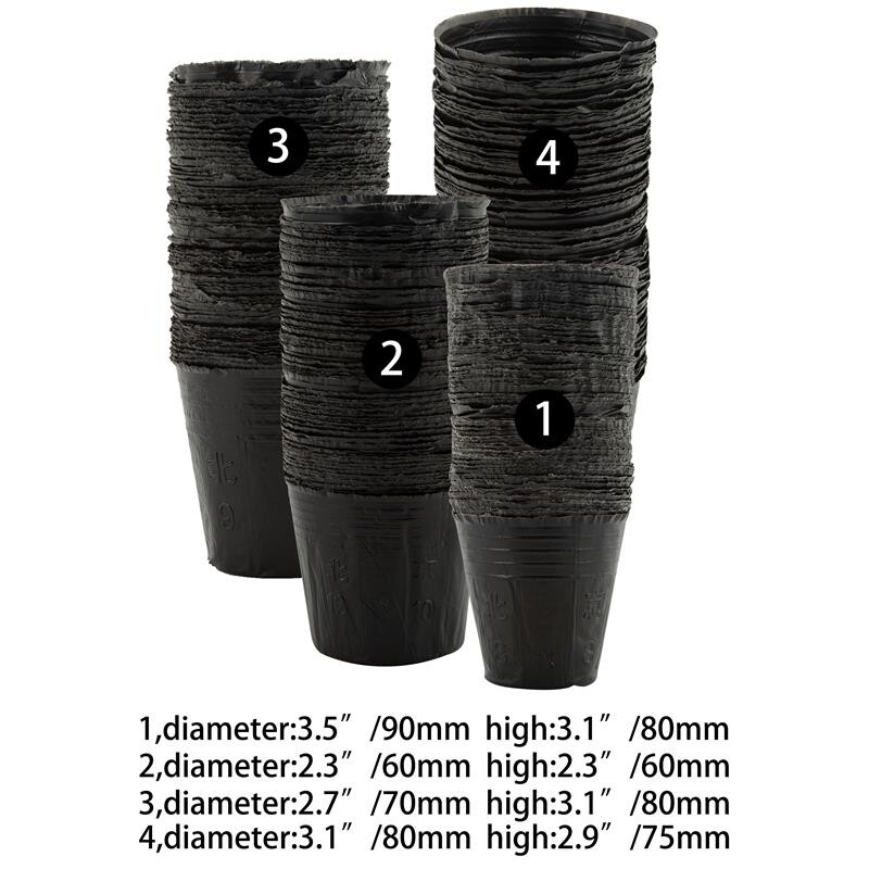 100X pehmest plastist seemikute istutuskastid kauss puukooli hingavad potid kasvukottide korv kasvuhoonelillede juurviljade aiatööriistade jaoks