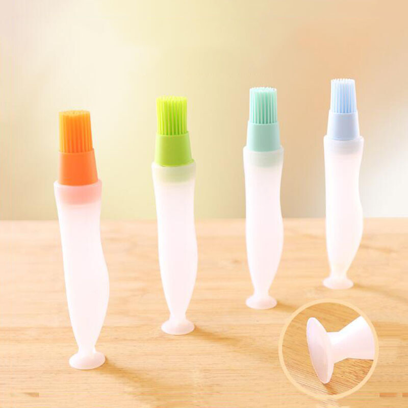 toidukvaliteediga silikoonist harjad maitsestamine grill küpsetuspühkimine bbq õlihari pigistatav õlihari