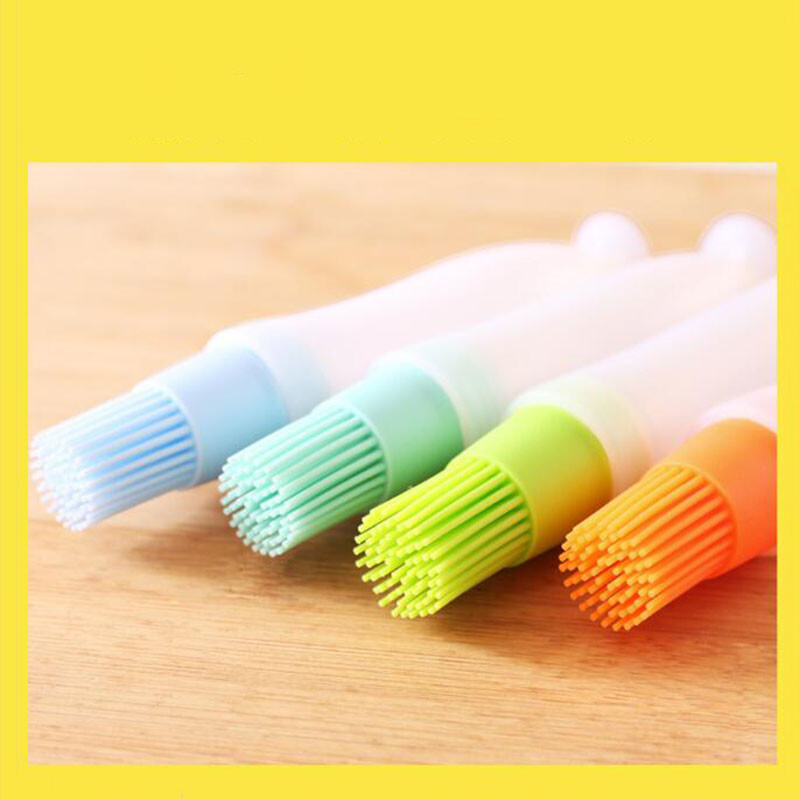 toidukvaliteediga silikoonist harjad maitsestamine grill küpsetuspühkimine bbq õlihari pigistatav õlihari