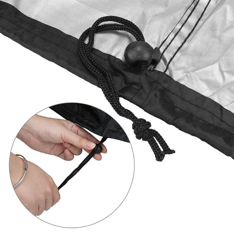 BBQ pārsegs āra putekļu ūdensnecaurlaidīgs Weber lieljaudas grila pārsegs Lietus aizsargājošs āra bārbekjū pārsegs apaļš Bb