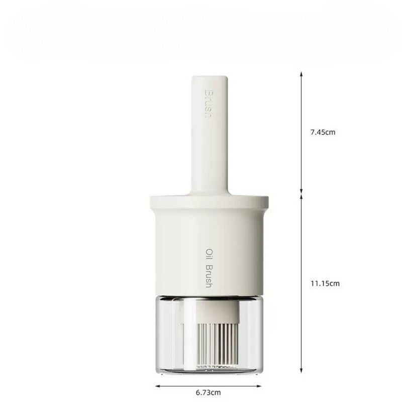 Sākums 2-in-1 eļļas birstes pudele silikona Augstas temperatūras izturīga eļļas birstes pudele Eļļas pods āra bārbekjū eļļas birstes pudele
