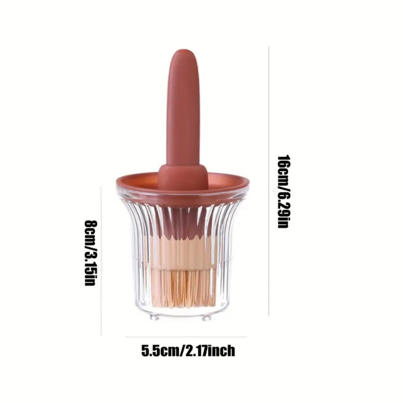 Grilēšanas birste sadalīta tipa augstas temperatūras izturīga silikona neilona eļļas otu pudele kūka cepšanas krēms ēdiena gatavošanai virtuves mājsaimniecības rīks