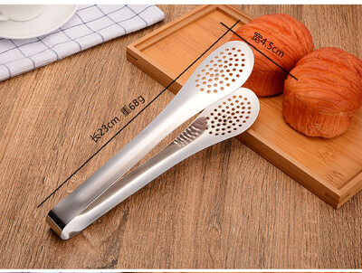 Virtuves knaibles virtuves piederumi BBQ pārtikas saspraudes virtuves galvenās knaibles nerūsējošā tērauda pārnēsājamas piknika barbekjū gatavošanai