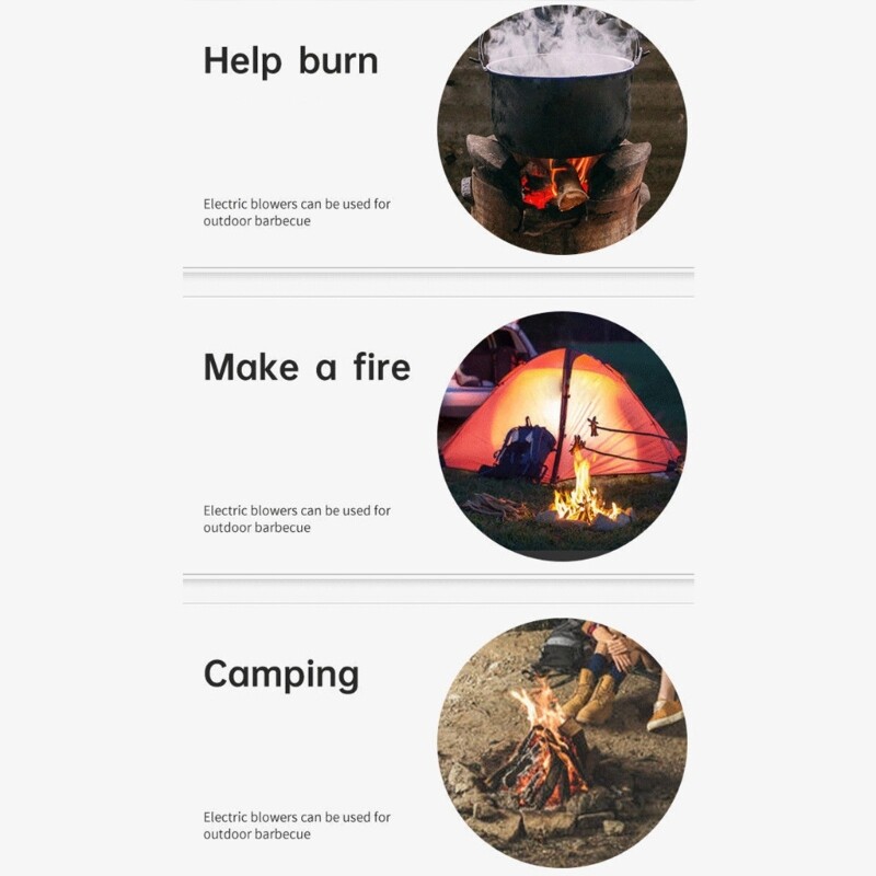 75 mm pūtējs 7530 mm 12 V kausēšanas metāla ventilators BBQ ventilators 27 mm gaisa vads priekš Green EGG J6PC