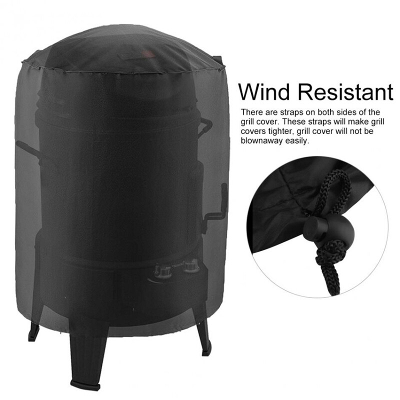 Weber Κάλυμμα BBQ Heavy Duty Αδιάβροχο καλύμματα ψησταριάς μπάρμπεκιου Rain Barbacoa Anti Dust Rain Εξωτερικά κάρβουνα Αξεσουάρ μπάρμπεκιου