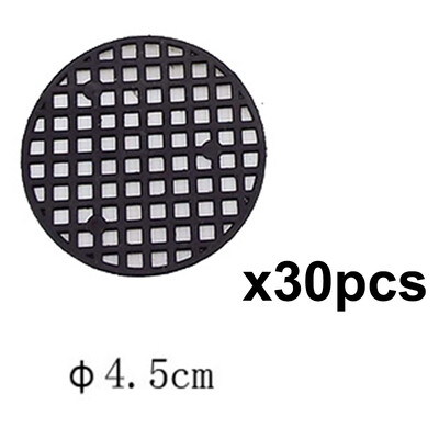 2,5 cm 4,5 cm 7,5 cm Plastist võrk ümmargune lilletaim Potialus Auk Alumine padi Bonsai võrematt Drenaaživõrk Ava ekraan