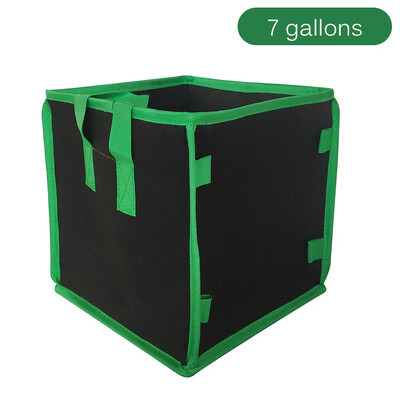 Square Potato Grow Bag Nursery Tomato Plant DIY Κάδος Φύτευσης πατάτας Felt Grow Flower Fabric Grow Pot Μη υφαντό τσαντάκι σπορόφυτου