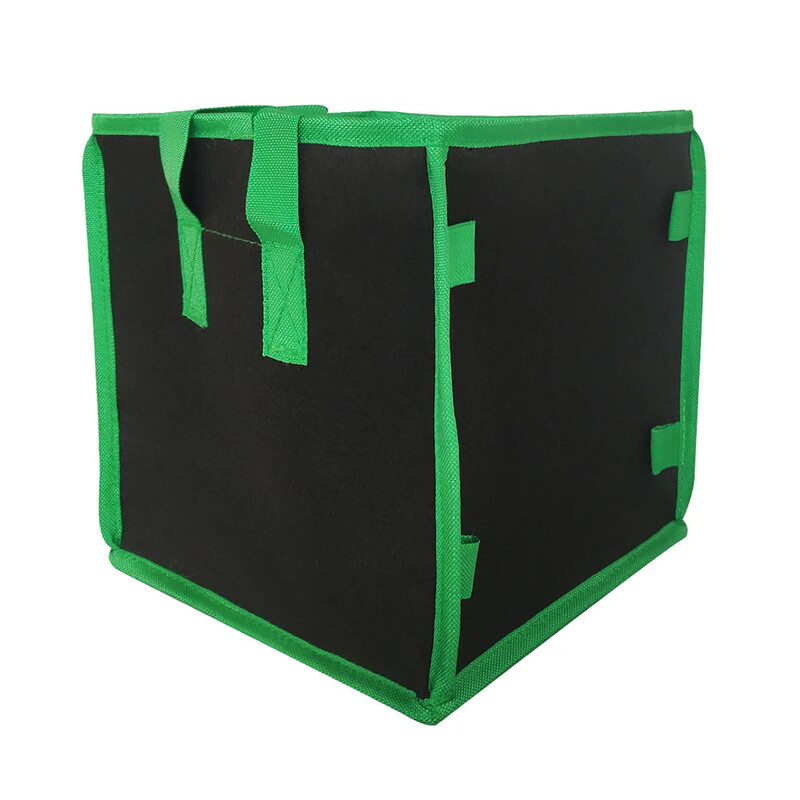 Square Potato Grow Bag Nursery Tomato Plant DIY Κάδος Φύτευσης πατάτας Felt Grow Flower Fabric Grow Pot Μη υφαντό τσαντάκι σπορόφυτου