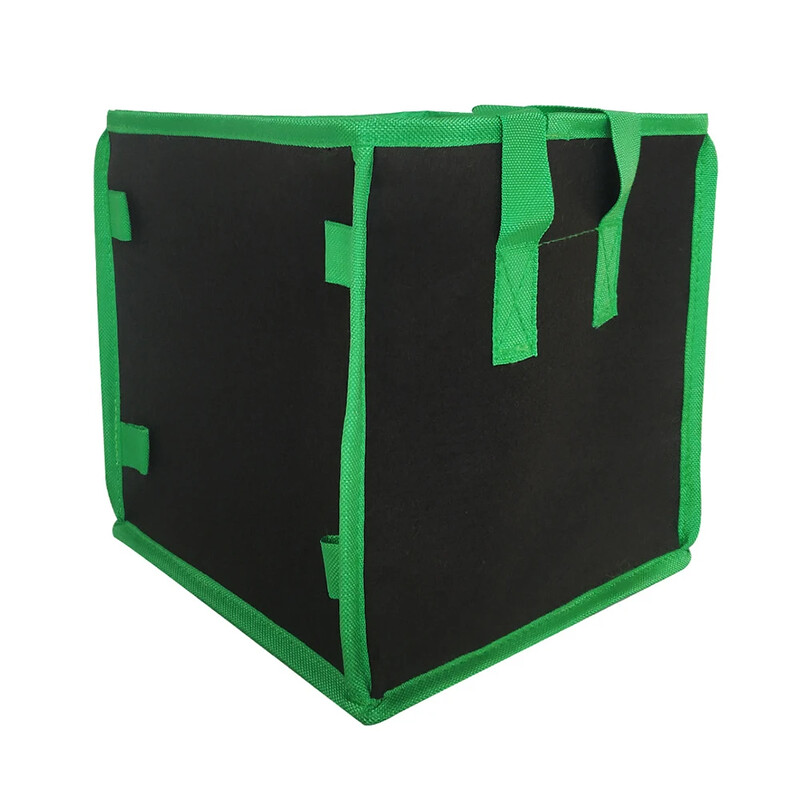 Square Potato Grow Bag Nursery Tomato Plant DIY Κάδος Φύτευσης πατάτας Felt Grow Flower Fabric Grow Pot Μη υφαντό τσαντάκι σπορόφυτου
