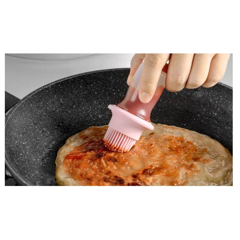 Bārbekjū mērces birste augstas temperatūras mērces pudeles eļļas pudeļu suku komplekts ar konteinera eļļas katlu ēdiena gatavošanai virtuves kempingā