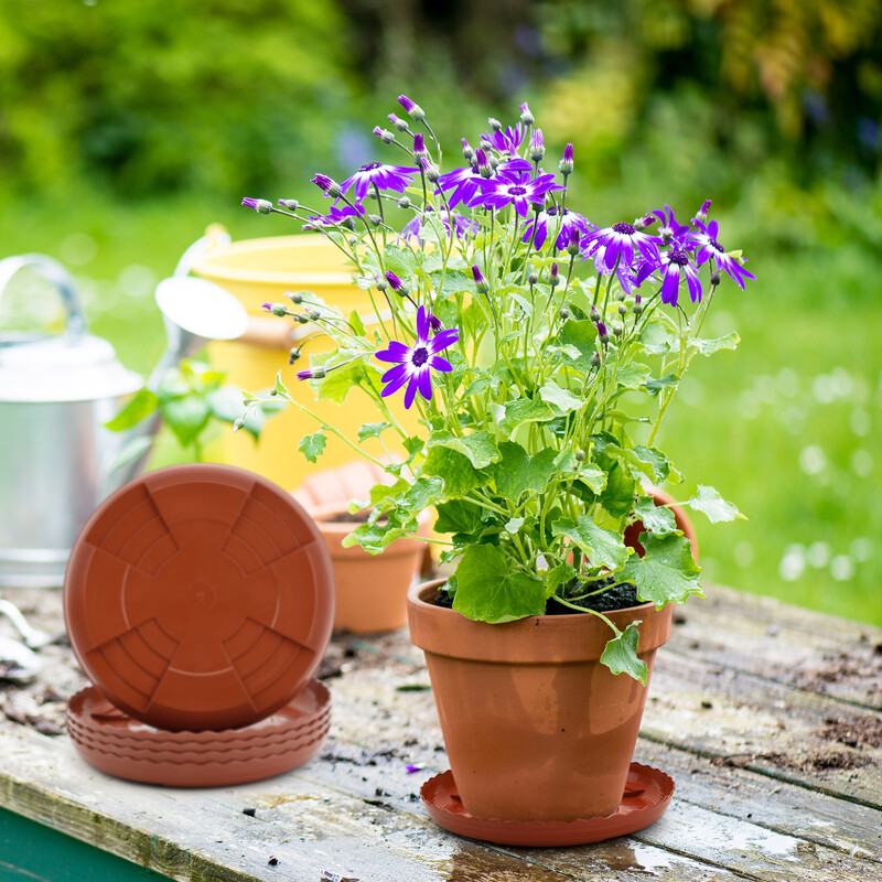 5 pakk taimepotitaldrikuid 20 cm taimetaldrik Plastikust taimepoti kandik Ümmargune taime tilkumisalus ​Vastupidavad paksemad plastikust taimealused