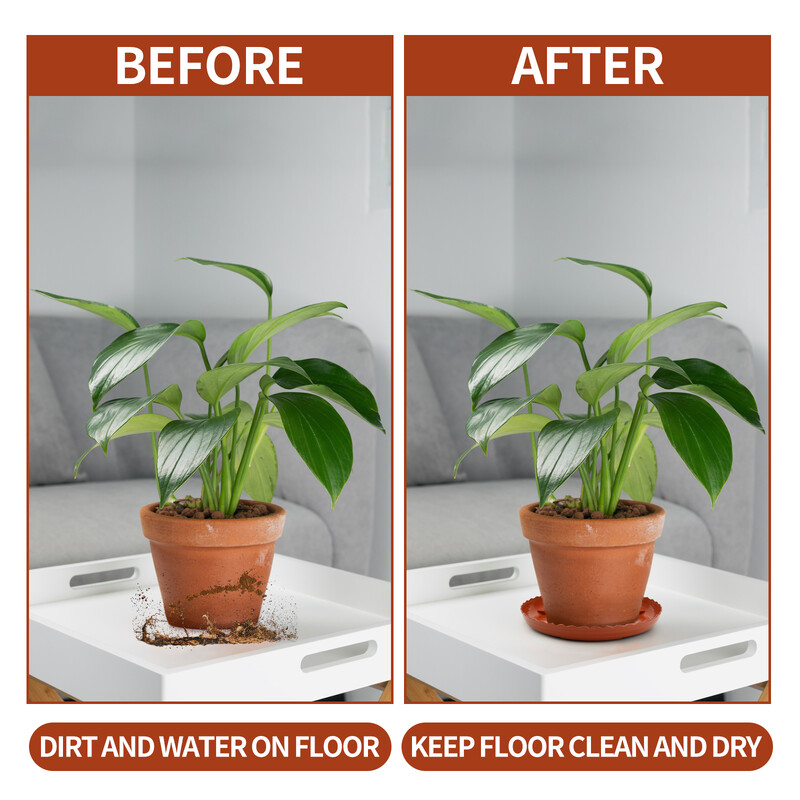 5 pakk taimepotitaldrikuid 20 cm taimetaldrik Plastikust taimepoti kandik Ümmargune taime tilkumisalus ​Vastupidavad paksemad plastikust taimealused