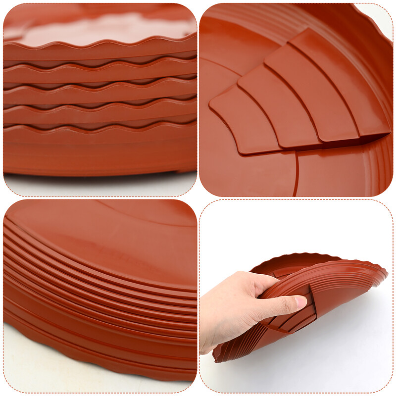 5 pakk taimepotitaldrikuid 20 cm taimetaldrik Plastikust taimepoti kandik Ümmargune taime tilkumisalus ​Vastupidavad paksemad plastikust taimealused