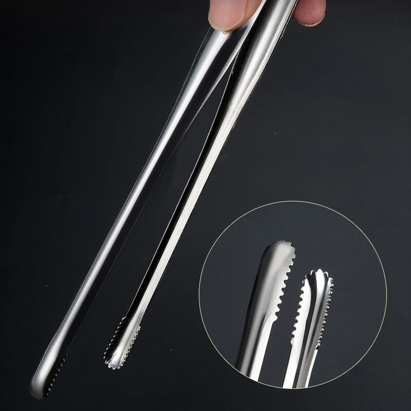 Nerūsējošā tērauda bārbekjū saspraude Pārtikas saspraudes knaibles Gaļas steiks Maizes cepšanas piederumi Kempinga piederumi Virtuves BBQ rīki