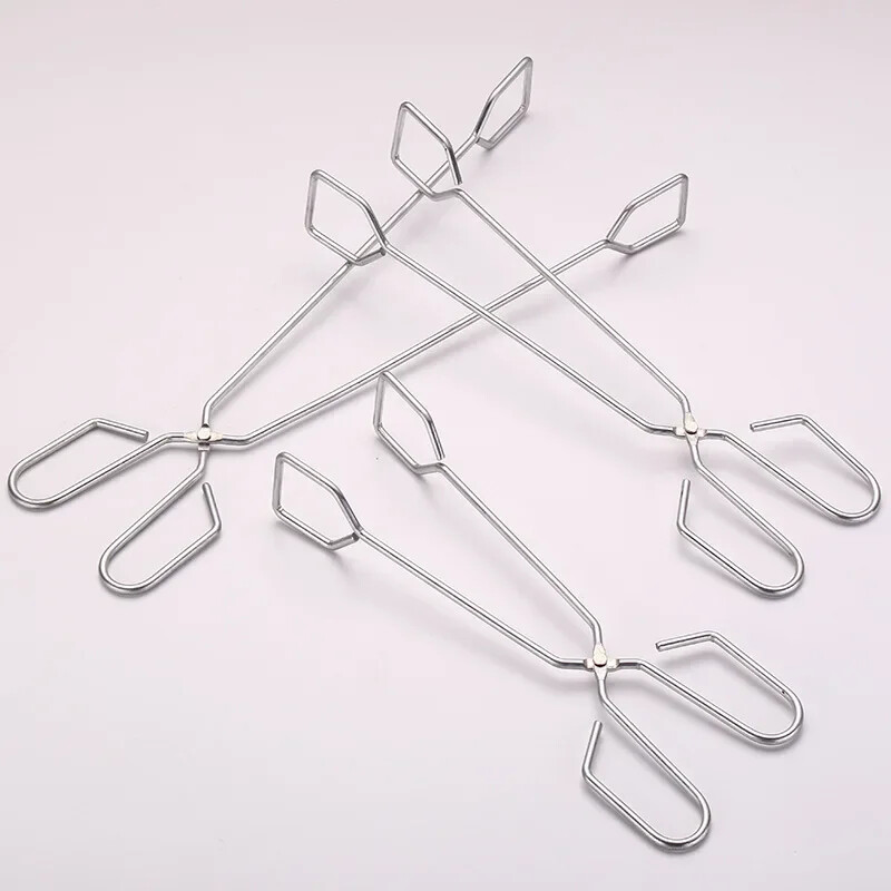 Jauni ērti grila rīki Nerūsējošā tērauda šķēres, grilētas pārtikas saspraudes Barbekjū piederumi Pārnēsājamas knaibles āra sīkrīks