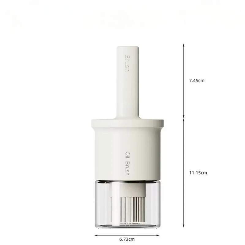 Sākums 2-in-1 eļļas birstes pudele silikona Augstas temperatūras izturīga eļļas birstes pudele Eļļas pods āra bārbekjū eļļas birstes pudele