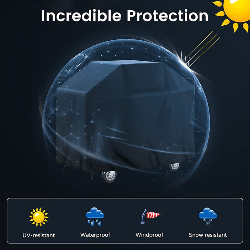 Gaasigrilli veekindel BBQ kate välistingimustes, vastupidav ja ilmastikukindel, täiustatud materjal söe ja muu jaoks