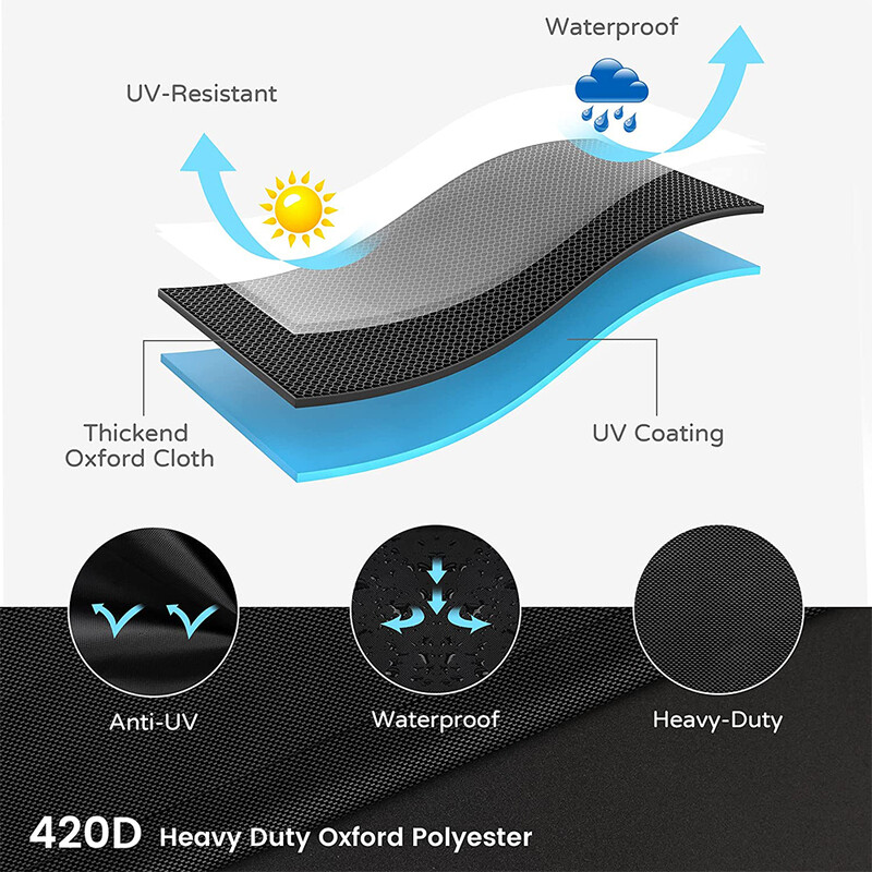 Gaasigrilli veekindel BBQ kate välistingimustes, vastupidav ja ilmastikukindel, täiustatud materjal söe ja muu jaoks