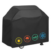 420D Oxford PU BBQ grila pārsegs āra Putekļu necaurlaidīgs Ūdensizturīgs Lieljaudas grila pārsegs Pret UV lietus necaurlaidīgs grila aizsargpārklājs