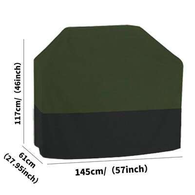 5 izmēra 210 D BBQ grila pārsegs āra pretputekļu ūdensizturīgs, smagais Charbroil grila pārsegs lietus mēbeļu aizsargpārsegs grila pārsegs