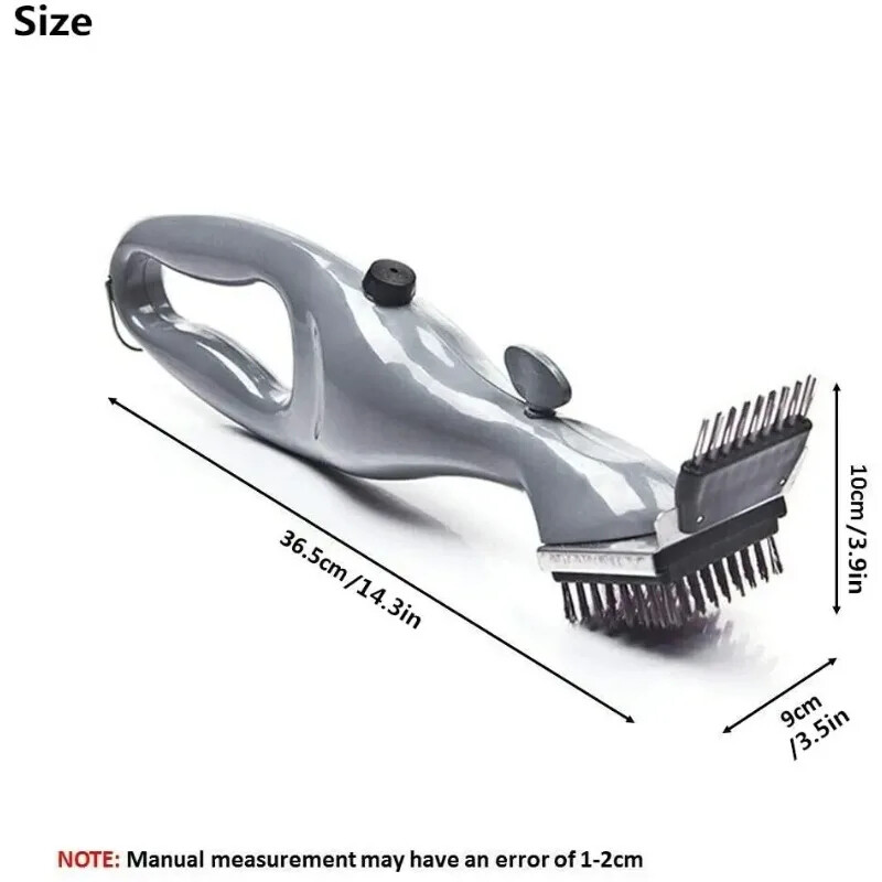 Bārbekjū grila ūdens aerosola tīrīšanas birste BBQ grila tīrīšanas birstes piederumi Ēdienu gatavošanas virtuves rīks Āra stiepļu BBQ grila birste