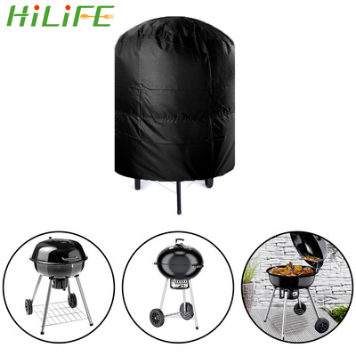 HILIFE bārbekjū pārsegs apaļš grila korpuss BBQ pārsegi Brezents pret putekļiem ūdensizturīgs lietus aizsargs āra 77x58cm/80x66x100cm