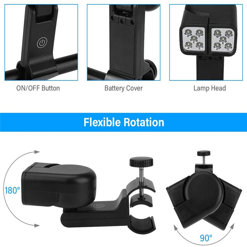 Āra LED regulējamas ūdensnecaurlaidīgas gaismas Pārnēsājamas BBQ grila gaismas LED gaismas Luktura apgaismojuma lampa ar roktura stiprinājuma skavu
