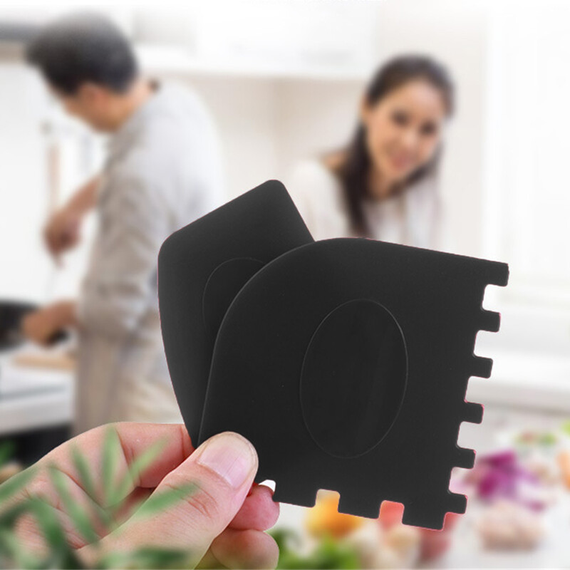 Grila pannas skrāpis 2 gab. Grila pannas skrāpji Čuguna katliņu tīrīšanas skrāpji zobaini virtuves tīrīšanas eļļas skrāpji unikāli