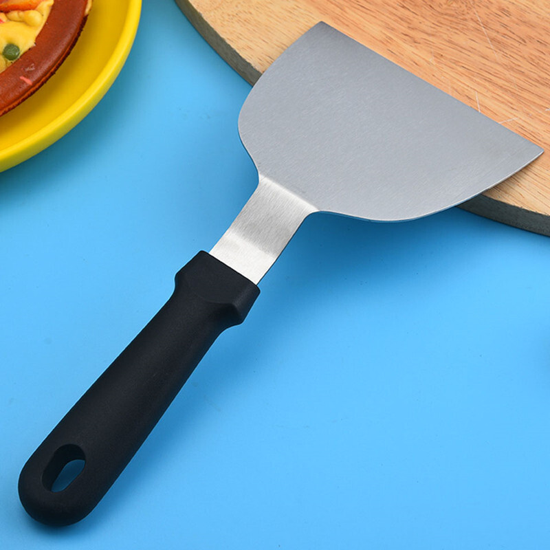 Nerūsējošā tērauda metāla režģa lāpstiņa hamburgera virpotājs skrāpis pankūku pleznas Lieliski piemērots BBQ grilam