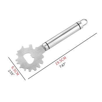 Скара за барбекю от неръждаема стомана Скрепер Решетка Почистващо средство за джаджи Отварачка за бутилки Почистващ инструмент за къмпинг Преносими метални кухненски аксесоари