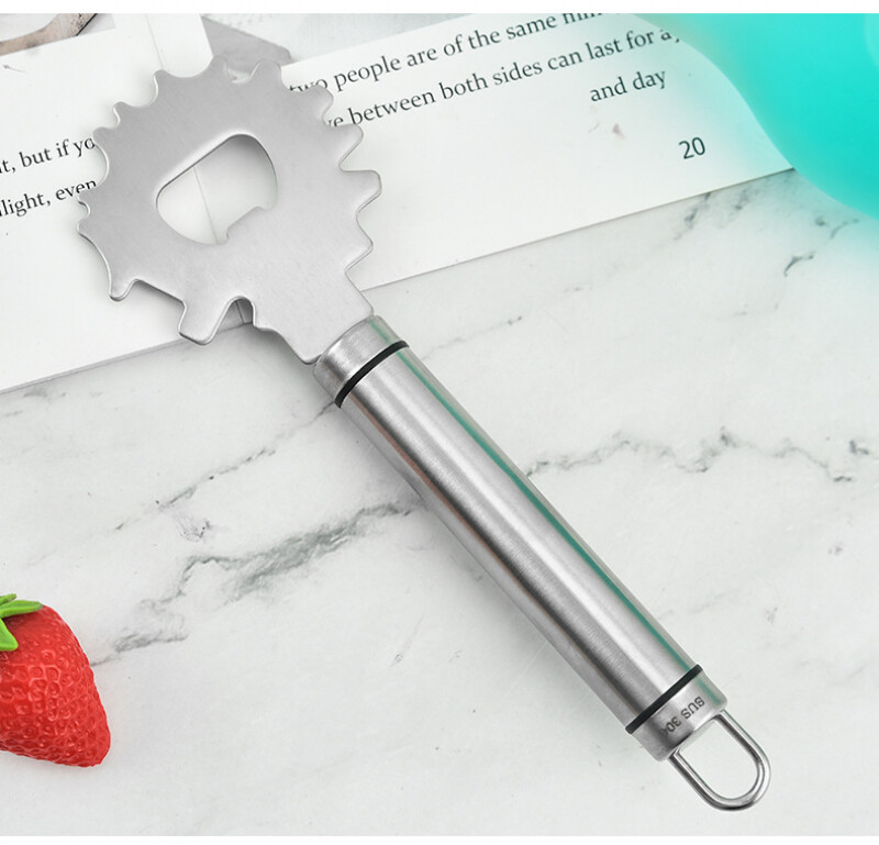 Nerūsējošā tērauda grila skrāpju režģu sīkrīku tīrītājs Pudeļu attaisāmais Tīrīšana Kempinga rīks Pārnēsājami metāla virtuves piederumi