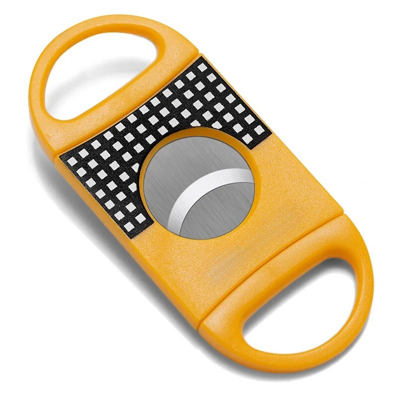 3 cigarų rinkiniai cigarų pjaustytuvas plastikinis V formos nerūdijančio plieno peiliukai Klasikinis cigarų pjaustytuvas Giljotina Kalėdų cigarų žirklės Dovana