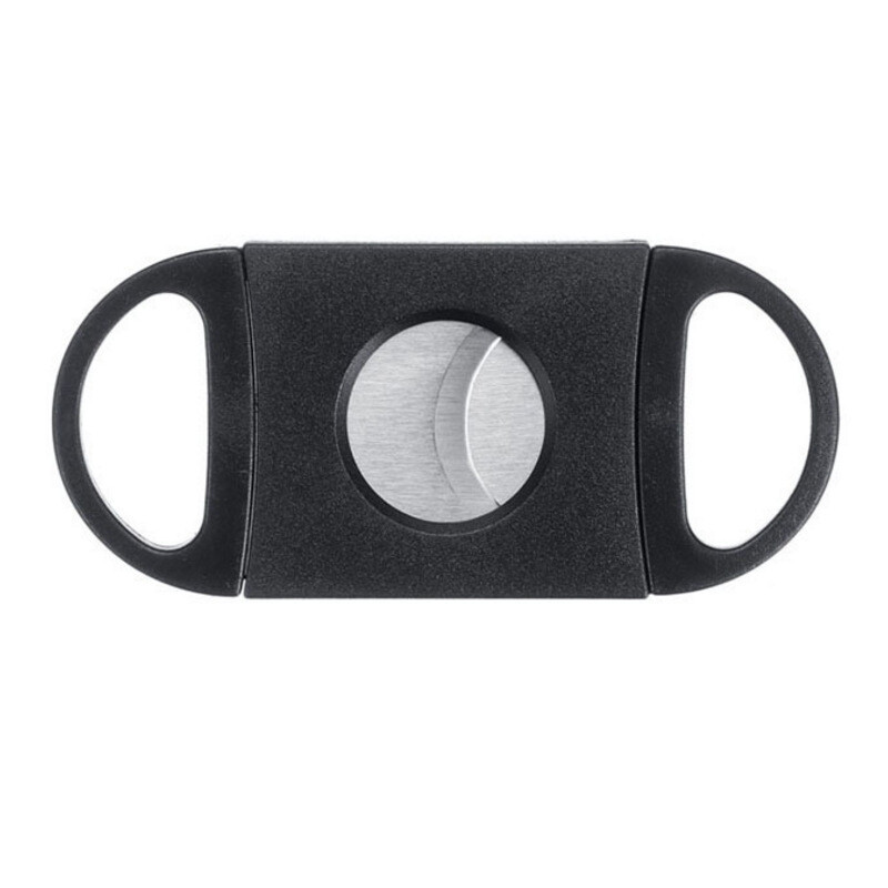 Melns cigāru griezējs nerūsējošā tērauda asa cigāru griezēja rokasgrāmata cigarešu lauzējs cigāru piederumi kāzu ballītes suvenīru dāvanas