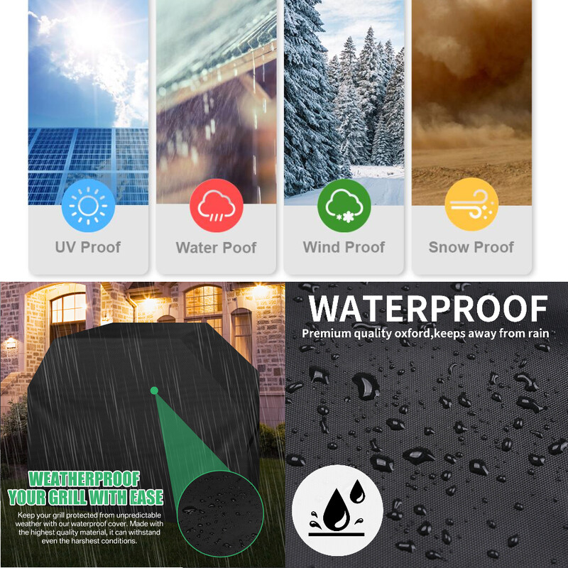 BBQ kate välitingimustes tolmukindel Veekindel Weber Heavy Duty grilli kate Vihmakaitsega välistingimustes vastupidav grilli söegrilli kate