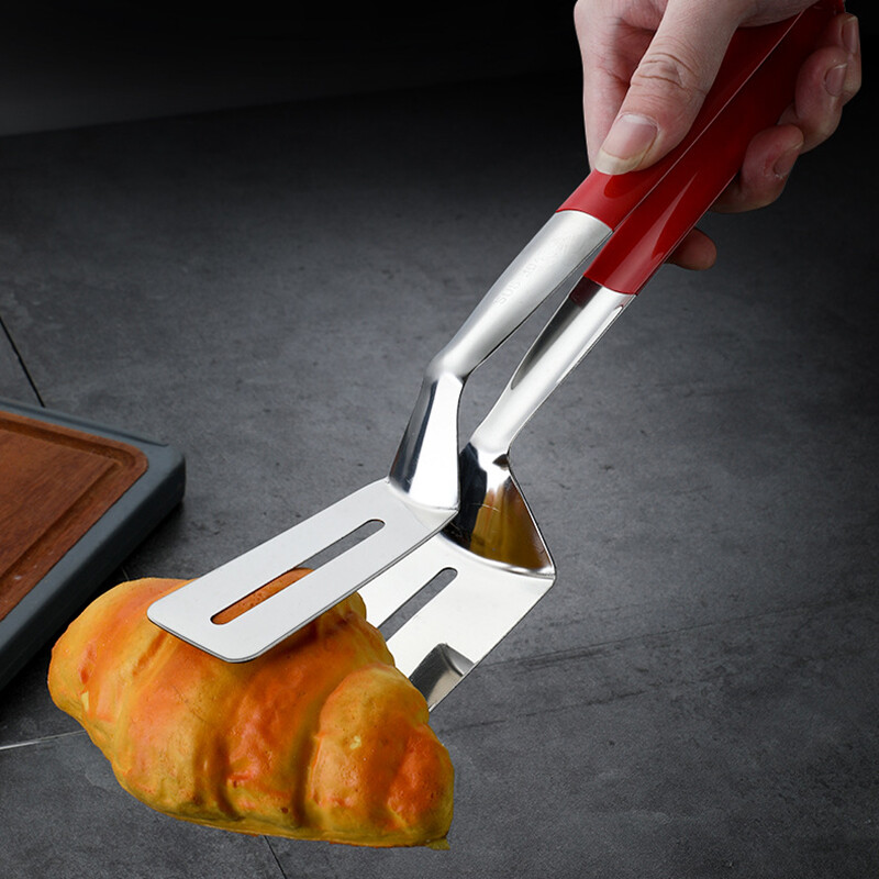 Nerūsējošā tērauda steiku saspraude pankūka bārbekjū lāpstiņa BBQ knaibles zivju cepšana lāpstiņa saspraude Maizes sprādze mājsaimniecības virtuves rīks