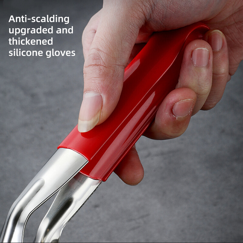 Nerūsējošā tērauda steiku saspraude pankūka bārbekjū lāpstiņa BBQ knaibles zivju cepšana lāpstiņa saspraude Maizes sprādze mājsaimniecības virtuves rīks